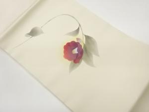 塩瀬金彩椿模様名古屋帯